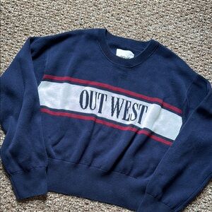Aerie Out West Cropped Sweater